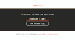 Desktop Screenshot of ipocketvideo.com